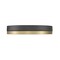 Z-Lite Algar Flush Mount, 1-Light, 16 In.W x 3 In.H, Matte Black + Modern Gold/Frosted 1006F16-MB-MGLD-LED - alternate 8